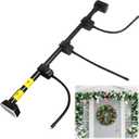 LGGbaodan Garland Hanger for Front Door Frame, Adjustable 30- 67 Heavy-Duty Garland Holder for Door Frame Christmas & Halloween Decorations for Wreaths, Lights & More No Screws.30 -40