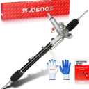 PHOBOOS Hydraulic Power Steering Rack and Pinion Assembly Compatible with Honda Civic 2006-2010, L4 1.8L. New Unit, Leak-proof, Direct Bolt-On Fit, Ref. 26-2718