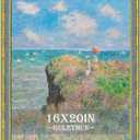 GULETHUN 16x20 Picture Frame Gold - Vintage Photo Frame 16 by 20, Retro Home Decor Wall Hanging Gallery Frames, Sturdy, Plexiglass, Ornate Gold Raised Poster Frame for Vertical & Horizontal Display