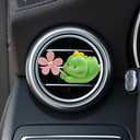 2 x HQRNYP Cute Dragon Car Air Freshener Vent Clip, Stitch Car Air Freshener, Rotating Propeller Cartoon Diffuser with Creative Auto Perfume Decoration, Auto Decoration for Most Vehicles (Dragon, Style1)