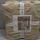 Peri Home 100% Cotton 3-Piece Comforter and Sham Set, Linen Chenille Leopard, King