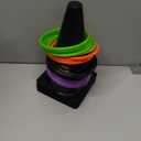 Jenaai 26 Pcs Halloween Ring Toss Game Outdoor Carnival Party Games Include 6 Plastic Cones 20 Toss Rings for Adult Family Garden Throwing Toy Supply