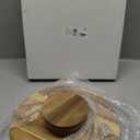 Juvale Round Acacia Wood Cake Stand for Wedding - Wooden Cake Stand for Appetizers and Desserts (12.75 Inches)