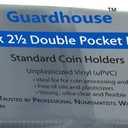 2.5 x 2.5 Double-Pocket Unplasticized Coin Flips - Retail Pack of 100