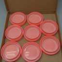 uxcell 16Pcs Regular Mouth Plastic Mason Jar Lids and Wide Mouth Plastic Storage Caps with Sealing Rings for Ball Canning Jars