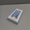 The Dreidel Company Hanukkah Candles Multi Blue Hued Frosted Deluxe Tapered Candles 1-Hour Burn Time 45 Candles for All Eight Nights of Chanukah (Single)