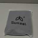 Sunzel Flare Leggings, Crossover Yoga Pants with Tummy Control, High-Waisted and Wide Leg (Small, Coastal Gray)