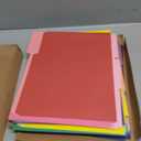 ViVin File Folder, 50 Pack Colored File Folders with 1/3-Cut Tabs, Fits 8.5 * 11 Letter Size Paper, Manilla Folders for Home Office School Documents(Multicolored)