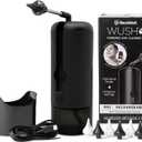 Wush Pro By Black Wolf- Deluxe Water Powered Ear Cleaner- Safe & Effective- Electric Triple Jet Stream 3 Pressure Settings For Ear Wax Buildup- Ear Wax Removal Kit- Water Resistant USB Rechargeable