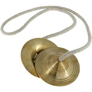 Harmony Manjeera Hand Cymbals, 3.5 Inch Metal Pair, Traditional Indian Musical Instrument for Pooja, Temple, Kirtan