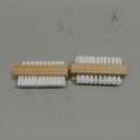 Konex Non-Slip Wooden Two-sided Hand and Nail Brush - Stiff Bristle Fingernail Brushes for Cleaning Under Nails - Heavy Duty Fingernail Brush for Manicure and Automotive Use - 2 Pack