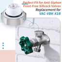 1 Pack Vacuum Breaker Repair Kit Replacement for VACVBKX1B Heavy Duty Metal Vacuum Breaker Replacement Kit for Traditional Anti Siphon Frost Free Sillcock Valves Anti Siphon Valve Repair Kit