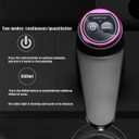 GOLDEN DEER Water Dispenser for 5 Gallon Bottle, Portable Water Cooler Dispenser,Universal Water Dispenser for 2.53 and 5 Gallon Bottles USB Charging Water Pump (Dark Gray)