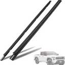 2PCS Front Door Weatherstrip Window Moulding Trim Seal Belt Kit