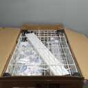 Ulif E1 Heavy Duty Closet Garment Rack, 6 Tiers Adjustable Metal Freestanding Expandable Clothing Storage with 4 Hanger Rods, Easy to Assemble Wardrobe, 71.4" H x (70" - 88.2") L x 14" D, White