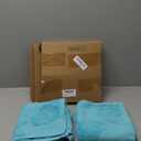2 Pcs Coastal Hand Towels for Bathroom Summer Sea Starfish Shells Bathroom Hand Towel Beach Nautical 100% Cotton Jacquard Weave Dish Washcloth for Kitchen Beach Theme Gifts 12.6 x 28.35 Inch (Teal)