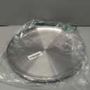 4 Pack 13 Inch Stainless Steel Pizza Pans - Oven Crisper Round Baking Trays, Food Serving Plates for Pie, Cookie