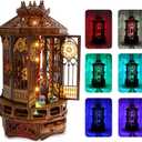 3D Wooden Puzzle of Creative Gift, for Family and Friends, 3D Wooden Puzzles Light Enhance the Lighting Atmosphere of Holiday Gatherings,Decorate Daily Life