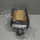 Emliviar Post Lights Outdoor Fixture, 1-Light Lamp Post Lantern, Black Finish, Seeded Glass, 2083P BK