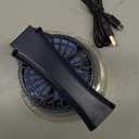 HandFan Upgraded Portable Handheld Misting Fan, Rechargeable Personal Mister Fan, Spray Water Mist Fans, Foldable Mini Cooling Hand Fans for Summer Beach Travel Concerts, Gifts for Women(Royal Blue)