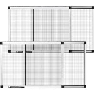 VEVOR Adjustable Window Screen, 15" H x 21" - 40" W, 2 Packs Expandable Windows Screens with Aluminum Frame and Durable Mesh, Horizontal or Convert to Vertical Adjustable Installation, for Home House