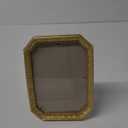 SIKOO Vintage 57 Gold Picture Frame Antique Ornate Photo Frame Tabletop and Wall Hanging with High Definition Glass Front for Home Dcor,Retro Photo Gallery, Old-Fashioned Art