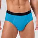 Incontinence Underwear for Men, 150ML Absorbent Washable Protective Leak Proof Reusable, Briefs 3 Pack (Multicolor01, X-Large)