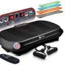 Lifepro Waver Vibration Plate Exercise Machine with 99 Speeds & 10 Presets
Resistance Bands, Non-Slip Surface, 330 lbs Capacity — Vibration Plate for Lymphatic Drainage, Body Toning, Full-Body Workout