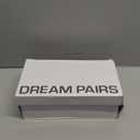 DREAM PAIRS Women's Heels Chunky Block Strappy Square Open Toe Ankle Buckle Heeled Sandals Wedding Party Dress Shoes Indie (9, Gold-pu)