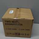 HG Power 6 Inch Reversible Bathroom Exhaust Fan with Remote Control, 3-Speed, 2-in-1 Intake & Exhaust, Low Noise Window Fan with Mesh Screen for Wall Ceiling Garage Basement Office Home, White (6" - Two Way)