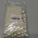 2000PCS Pearls for Crafting, Ivory No Hole Beads for Centerpieces Vases, Assorted Sizes Bulk Fake Pearls Beads for Vase Filler, Candles Centerpiece, DIY Crafts, Jewelry Making (4/6/8/10/14/20mm)