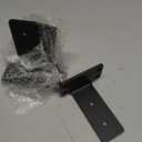 Goovilla Shelf Bracket, Heavy Duty Floating Shelf Brackets 4 inch Long, 2 Pack Brackets for Shelves, Black Coated Metal Wall Shelf Support Brackets with 1/5 Inch Thick and 160 lb. Load Capacity