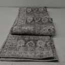 RUUGME 2'6x12 Hallway Runner Rug - Vintage Washable Kitchen Rugs with Non Slip Backing Soft Stain Resistant Carept for Living Room Bedroom Indoor Home Decor Floor Mat for Bathroom (2'6''x12', Grey)