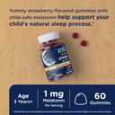 3 x Mommy's Bliss Kids Sleep Melatonin Gummies, No Artificial Colors, Flavors or Gelatin, Strawberry Flavor Children's Melatonin Gummies, Age 3+, 60 Count