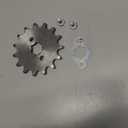 X AUTOHAUX 1 Set 520 Style 15 Teeth 20mm ID Motorcycle Front Engine Sprocket Fit for 50cc 70cc 110cc 125cc Motorcycle Dirt Pit Bike Mini Bike ATV Go Kart Quad