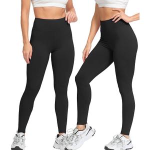 4 Pack High Waisted Leggings for Women Ultra Soft Stretch Slim Yoga Leggings  33"