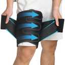 JWHOO Thigh Compression Sleeve For Men & Women  Adjustable Hamstring Compression Sleeve Wrap, Breathable Thigh Brace For Groin, Quad & Hamstring Support, Injury Recovery & Workout Protection - XL