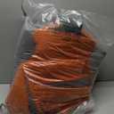 Amdrebio Burnt Orange Round Area Rug 5Ft for Bedroom Living Room, Fluffy Fuzzy Shaggy Furry Circle Rugs for Kids Room Decor Aesthetic, Cute Plush Shag Dark Orange Carpet for Nursery Dorm Classroom