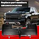 Active Grille Shutter 84363184 Compatible with 2017-2019 Chevy Silverado 1500 Sierra 1500,OE# 84363184/ GM1206119 without Motor