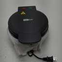 7 Inches Round Classic Waffle Maker Machine, Mini Waffle Maker, Non-stick Waffle Irons, Thin Waffle Maker Crispy, Black