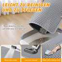 Double Layer Cat Litter Mat, 30x24 Inch Waterproof Litters Box Mat, Non-Slip Cat Mat for Litter Box