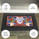 Evergreen Flag Sassafras Welcome Fall Neutral Sassafras Mat Interchangeable Entrance Doormat | Indoor and Outdoor | 22-inches x 10-inches | Non-Slip Backing | All-Season | Low Profile | Home Decor