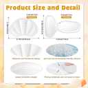 2 x Geyoga 8 Pairs Adhesive Heel Cushion Pads for Too Loose Big Boots Cuttable Reusable Back of Heel Shoe Pads Grips Inserts for Women Men Anti Blister Shoe Guards Liners for Improving Fit (Clear)