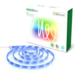VOCOlinc LED Strip Light Works with Apple HomeKit Siri Alexa Google Assistant 5050 RGB LED Lights for Bedroom Smart Wi-Fi Multicolor App-dimmable for Christmas Decorating Voice Control No Hub Required