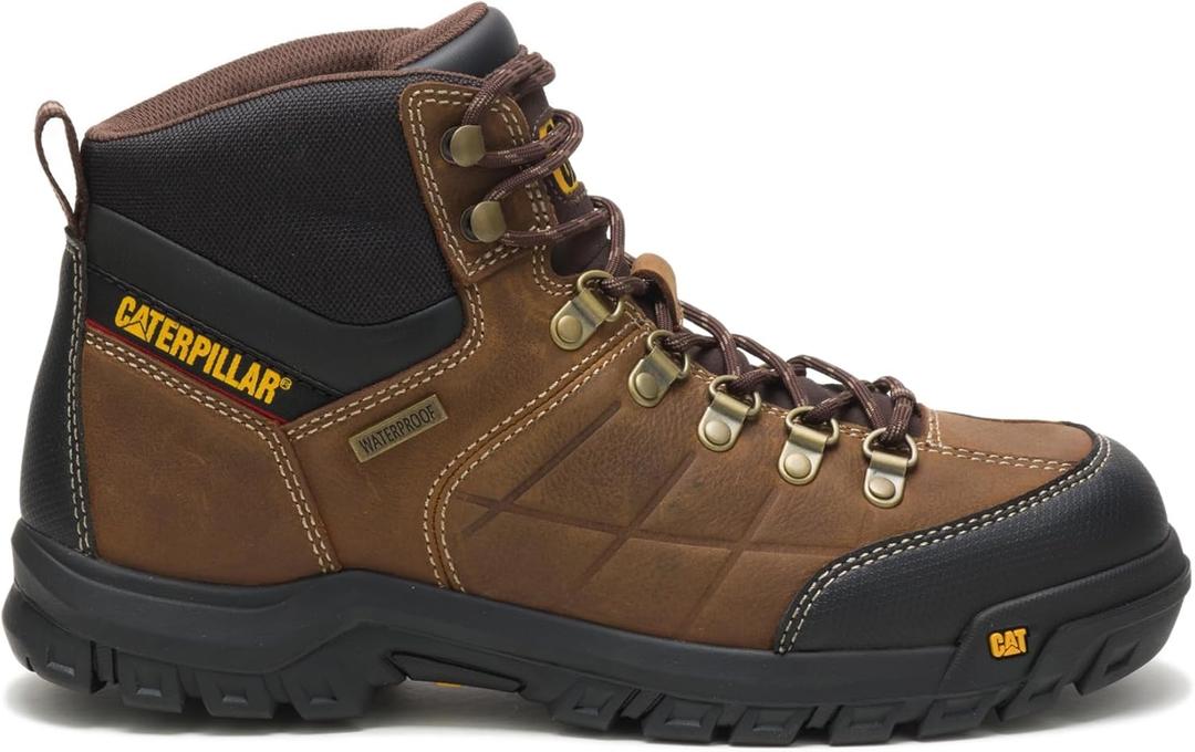 CAT Men's Work Boots (Brown), Size 9.5