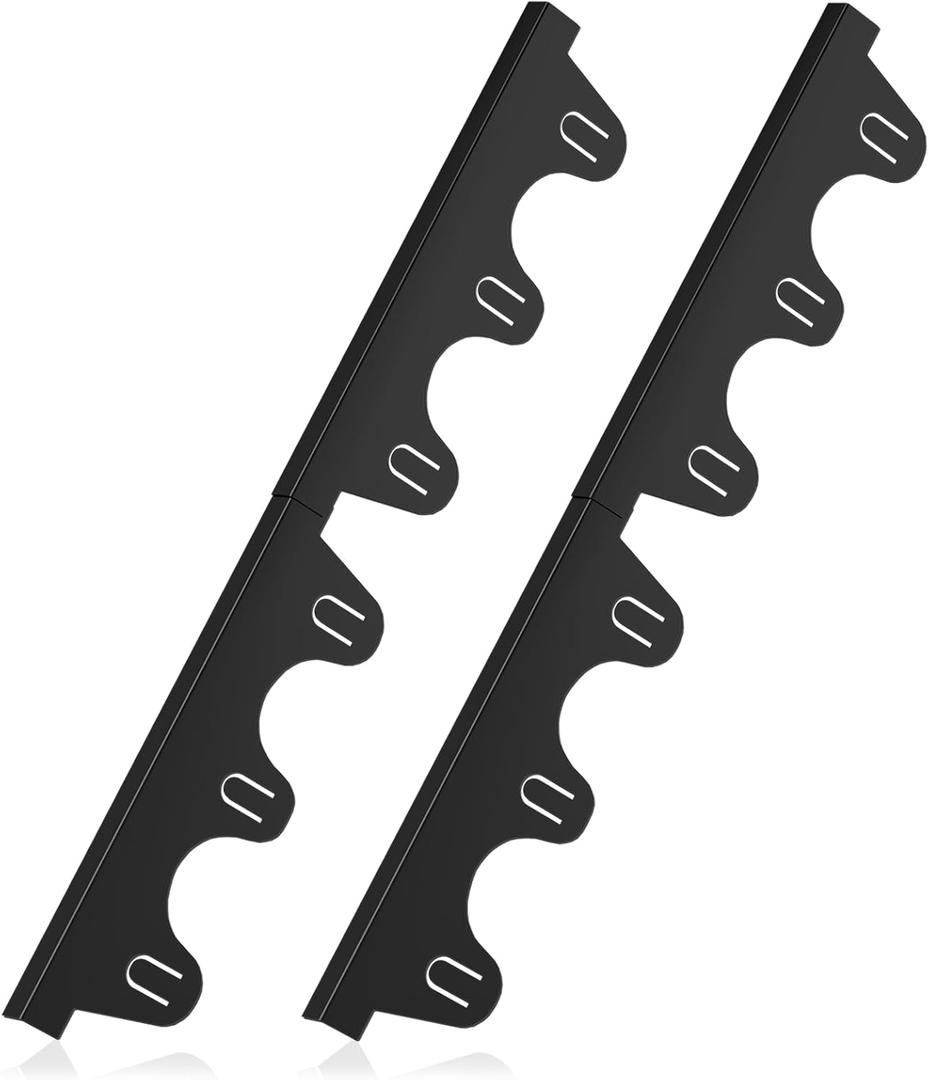 Stove Gap Covers Stainless Steel, Retractable Stove Gap Filler (13.8"27.5" Length, 0.79" Width), Heat-Resistant Guard & Range Trim Kit Between Stove Top & Counter-2Pack Black