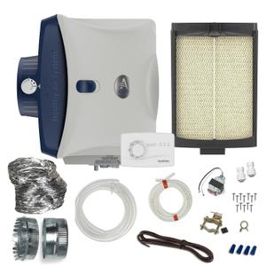 AprilAire 620MKZ Whole-House, Large Bypass Evaporative Humidifier – 18 Gallons Per Day, Water Saving with Manual Control and Installation Kit for up to 5,300 Sq. Ft.