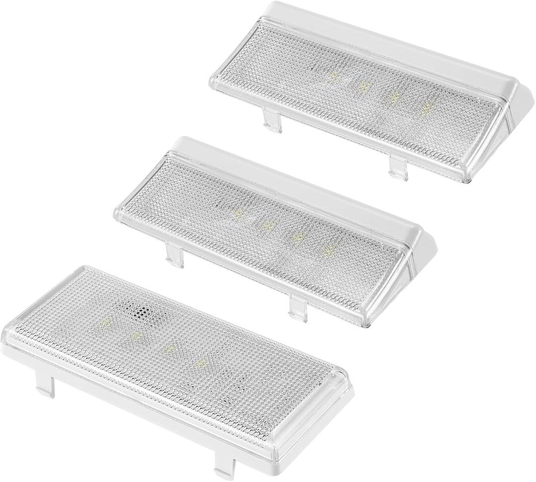 New Upgraded Refrigerator LED Light Set - Compatible with Whirlpool, Kenmore, Maytag, and KitchenAid Refrigerators - Includes 1 Pc W10515058 & 2 Pcs W10515057 - Replaces WPW10515057, WPW10515058