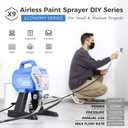 X9 Airless Paint Sprayer, 0.39GPM Paint Sprayer for Home Interior 650W 3000psi Airless Sprayer with Low Overspray Adjustable Pressure & Motor Speed for House Painting DIY Garage