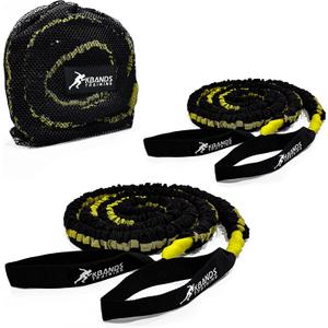 Kbands Victory Ropes - Up to 300 Pounds of Resistance for Anchored Or Release Acceleration Drills - Stretch Distance Up to 40 ft